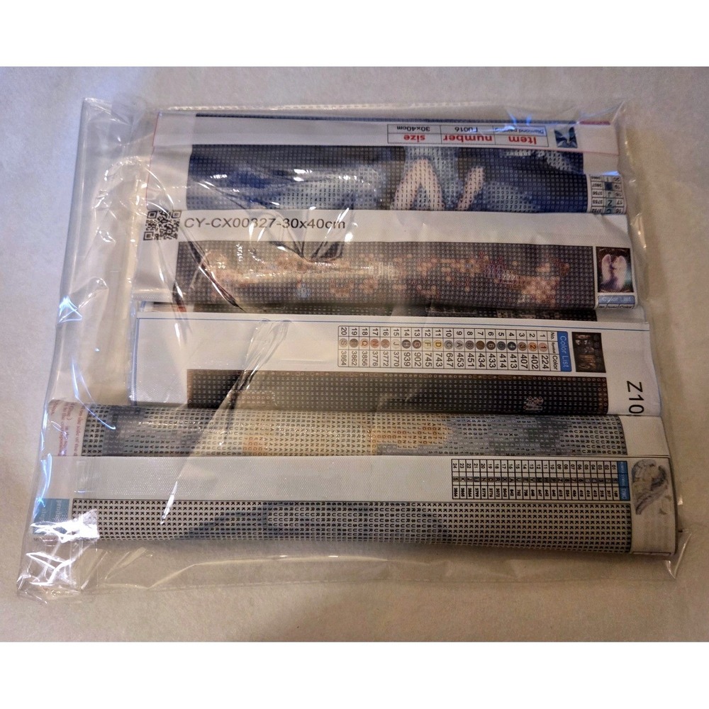 Mixed Lot 4 Religious Christian Jesus Angel 5D Diamond Art Painting Kits DIY